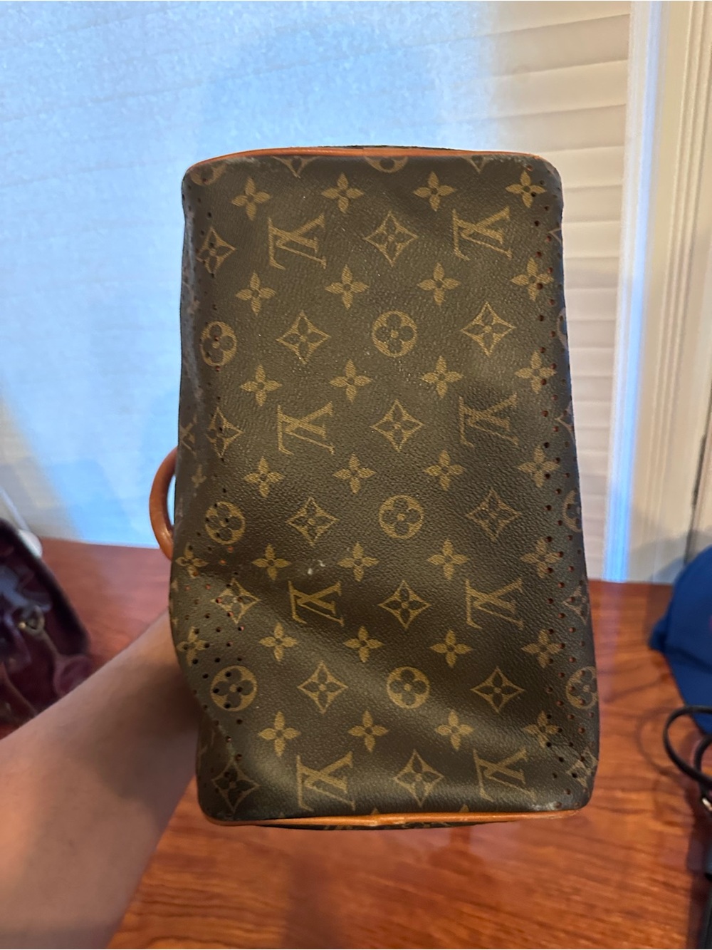 Vintage Louis Vuitton limited edition orange monogram perforated speedy 30 - Picture 7 of 9